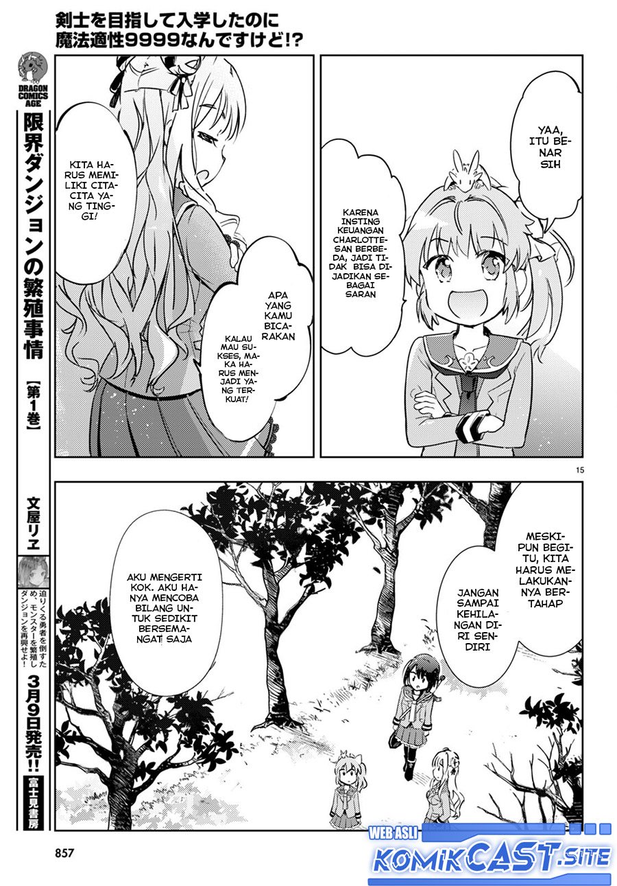 Kenshi wo Mezashite Nyuugaku shita no ni Mahou Tekisei 9999 nan desu kedo!? Chapter 60 Bahasa Indonesia